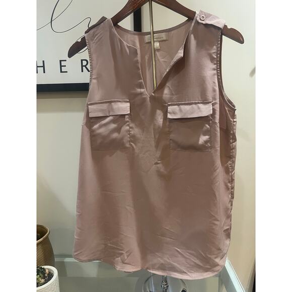 Unknown Tops - Sleeveless pink blouse